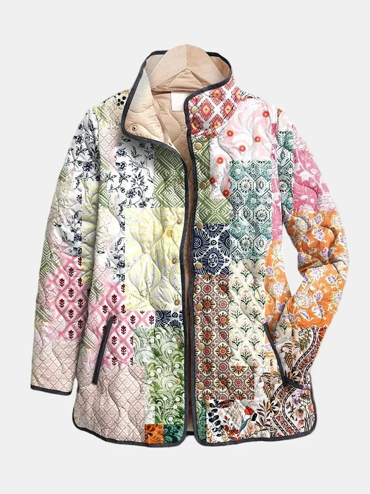 Sara | Chaqueta acolchada con estampado floral