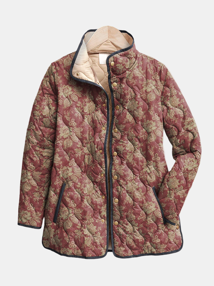 Nuria | Chaqueta floral de estilo retro