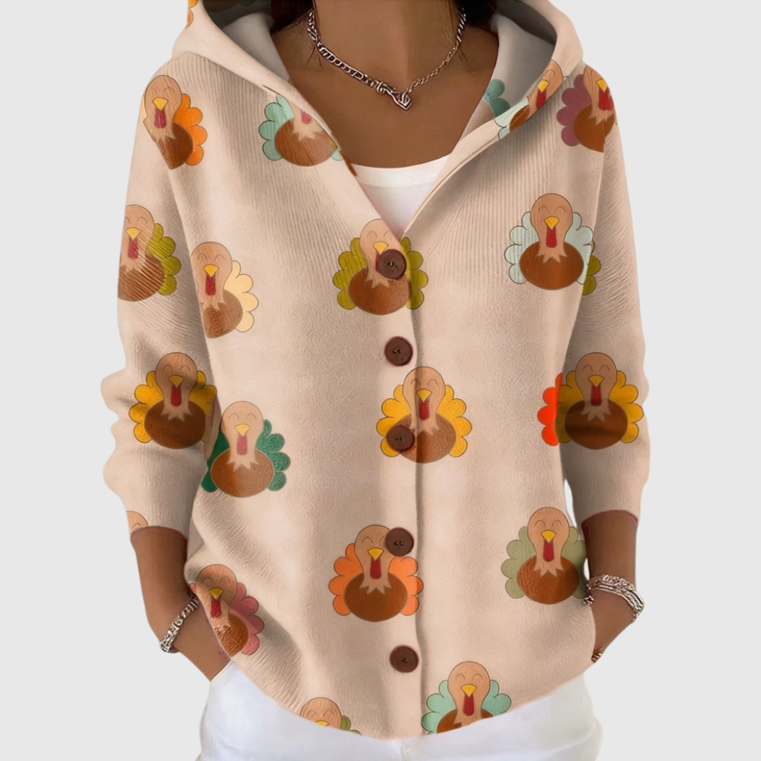 Pilar | Chaqueta de Punto con Capucha