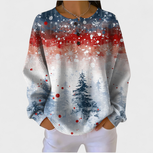 Alicia | Jersey navideño con motivo de abeto
