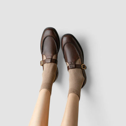 Ariadna | Zapatos Mary Jane de Punta Cuadrada
