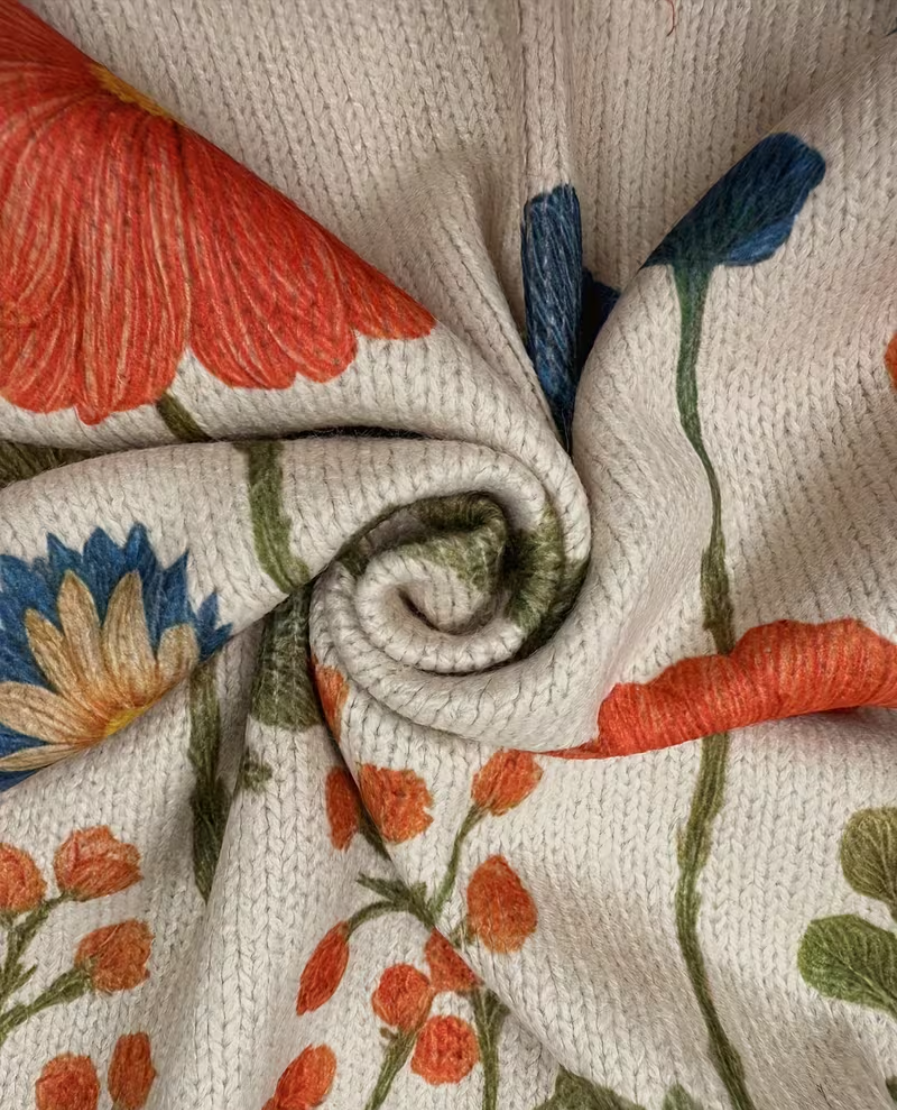 Rocío | Chaqueta de Punto Flores Silvestres
