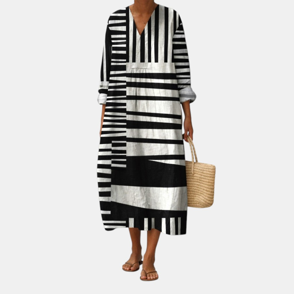 Lara | Vestido Estampado Gráfico