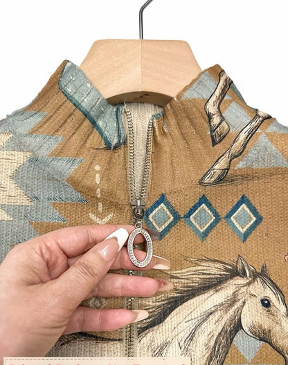 Perpetua | Chaqueta de Punto Caballos del Desierto