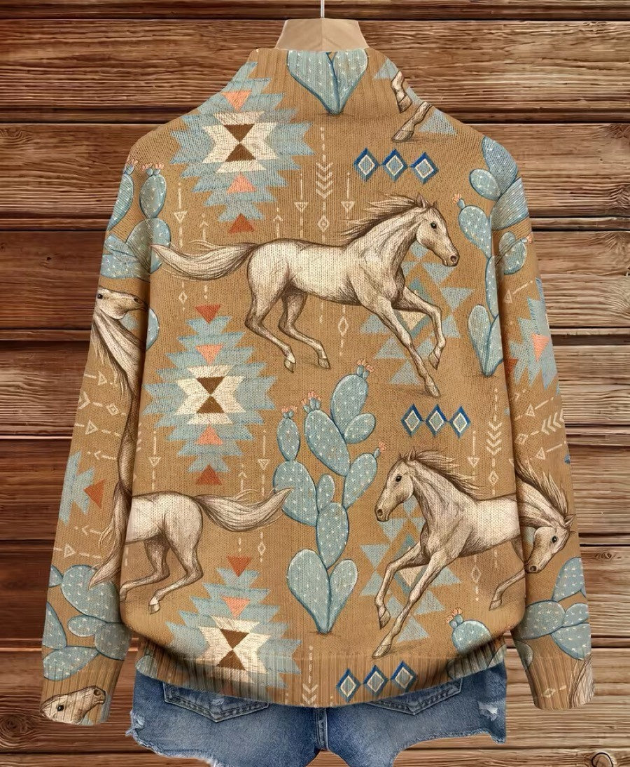 Perpetua | Chaqueta de Punto Caballos del Desierto